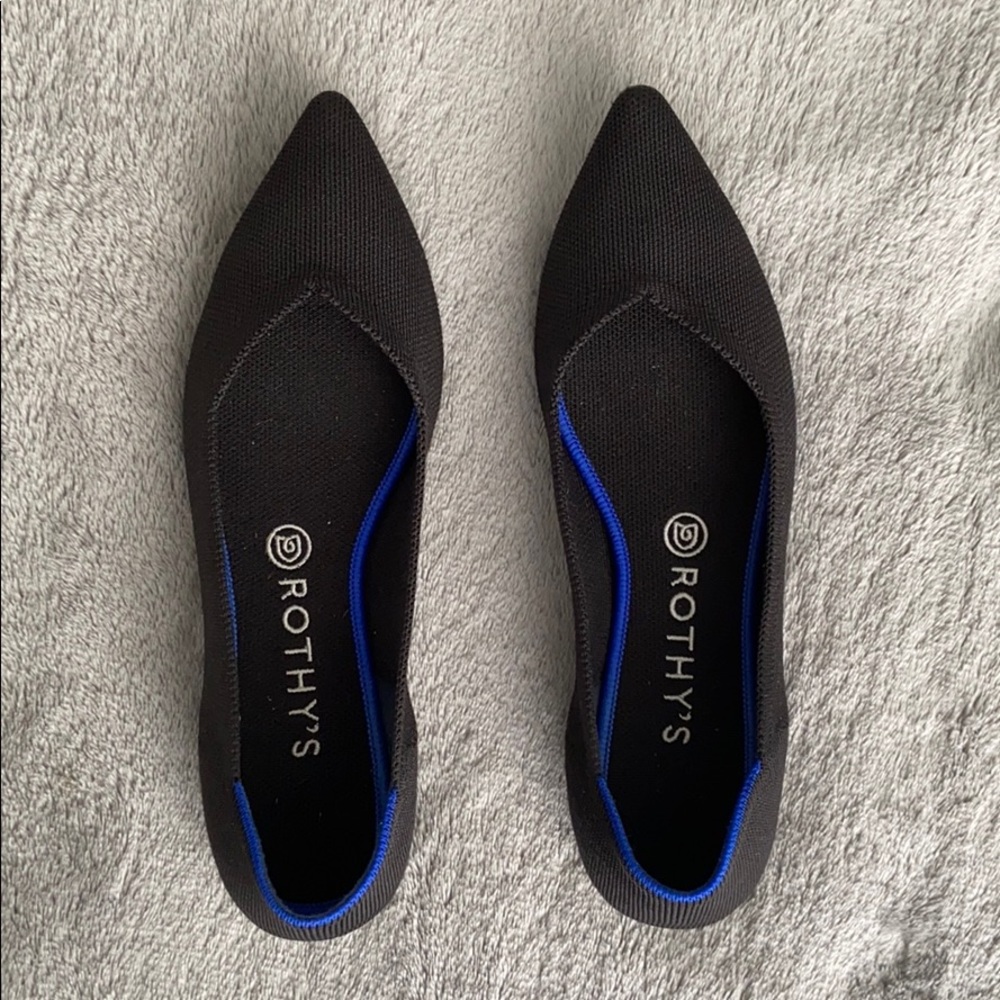 Rothy’s Black The Point Flats